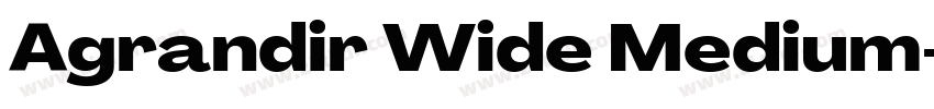 Agrandir Wide Medium字体转换 Agrandir Wide Medium字体转换